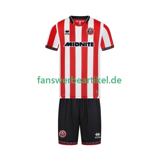 Trikot Sheffield United Kinder Heimausrüstung 2025-2026 Kurzarm