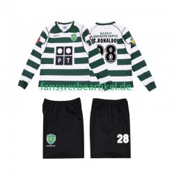 Cristiano Ronaldo 28 Retro 2001 2003 Trikot Sporting CP Kinder Heimausrüstung Langarm
