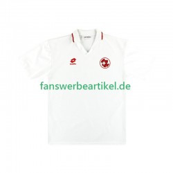 Retro Trikot Schweiz Herren Auswärtsausrüstung 1994 Kurzarm