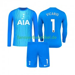 Guglielmo Vicario 1 Torwart Trikot Tottenham Hotspur Kinder Auswärtsausrüstung 2025-2026 Langarm