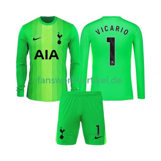 Guglielmo Vicario 1 Torwart Trikot Tottenham Hotspur Kinder Heimausrüstung 2025-2026 Langarm