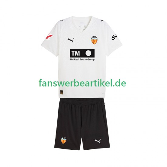 Trikot Valencia CF Kinder Heimausrüstung 2025-2026 Kurzarm