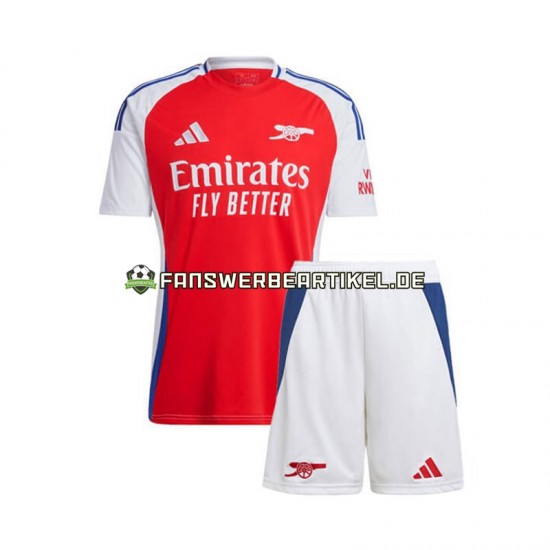 Trikot Arsenal Kinder Heimausrüstung Rot 2024-2025 Kurzarm