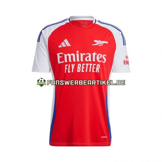 Trikot Arsenal Herren Heimausrüstung Rot 2024-2025 Kurzarm