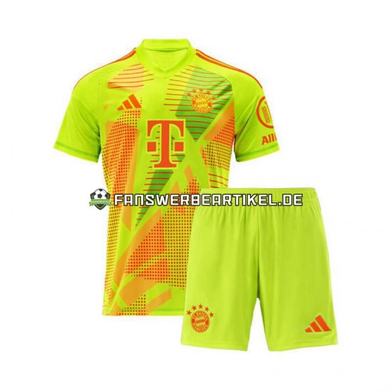 Torwart Trikot FC Bayern München Kinder Heimausrüstung 2024-2025 Kurzarm