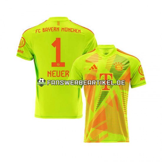 Manuel Neuer 1 Torwart Trikot FC Bayern München Herren Heimausrüstung 2024-2025 Kurzarm