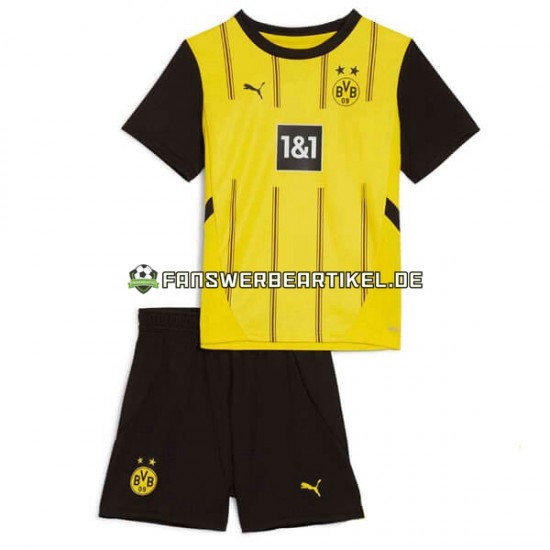 Trikot Borussia Dortmund Kinder Heimausrüstung 2024-2025 Kurzarm