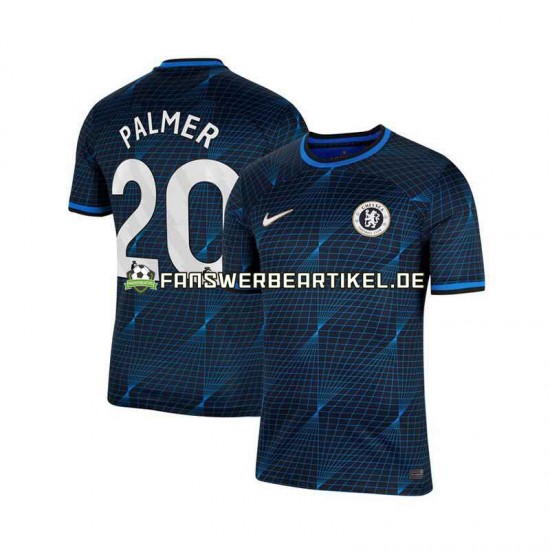 Cole Palmer 20 Trikot Chelsea Herren Auswärtsausrüstung Blau 2023-2024 Kurzarm