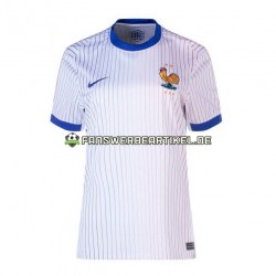 Trikot Frankreich Dame Auswärtsausrüstung Euro 2024 Kurzarm