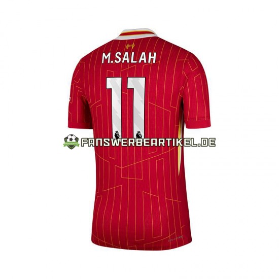 Mohamed Salah 11 Trikot Liverpool Herren Heimausrüstung Rot 2024-2025 Kurzarm