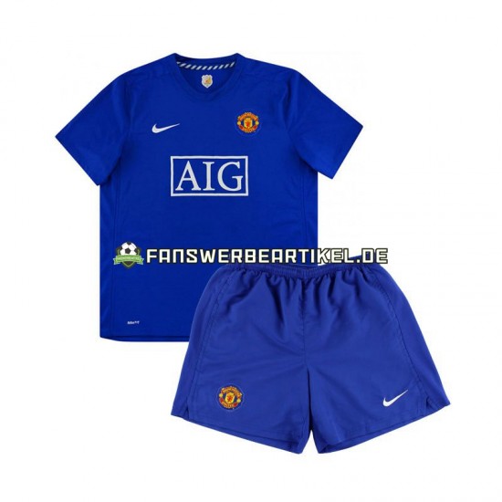 Retro Trikot Manchester United Kinder Auswärtsausrüstung 2008 Kurzarm