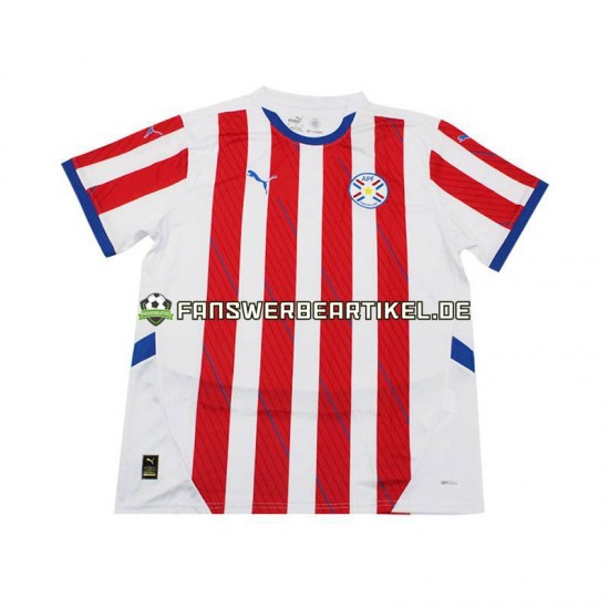 Paraguay Trikot Herren Heimausrüstung 2024 Kurzarm