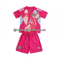 Torwart Trikot Schottland Kinder Ausweich ausrüstung Euro 2024 Kurzarm