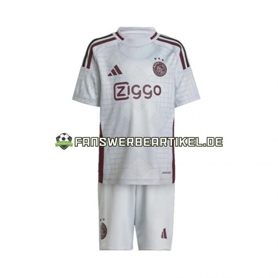 Trikot Ajax Amsterdam Kinder Ausweich ausrüstung 2024-2025 Kurzarm