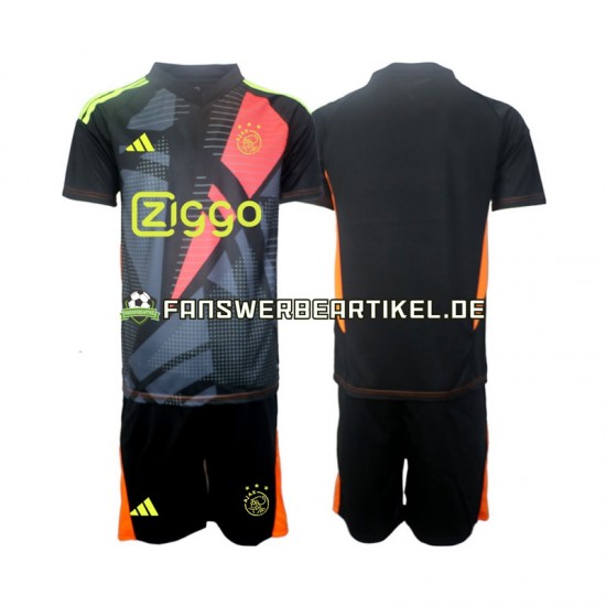 Torwart Trikot Ajax Amsterdam Kinder Heimausrüstung 2024-2025 Kurzarm