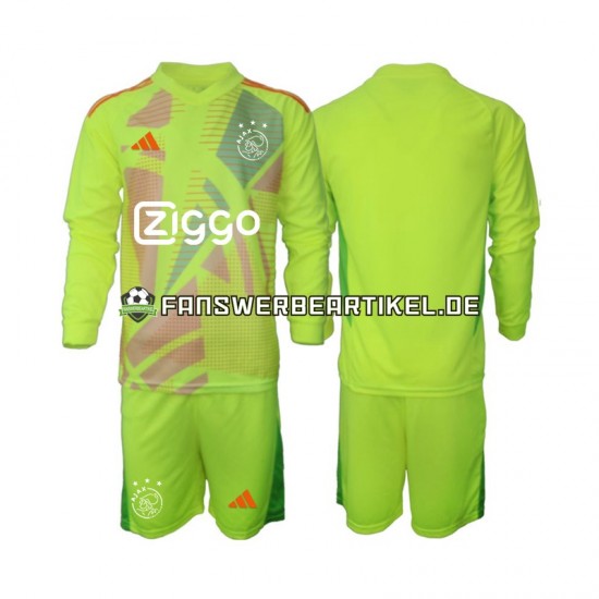 Torwart Trikot Ajax Amsterdam Kinder Ausweich ausrüstung 2024-2025 Langarm