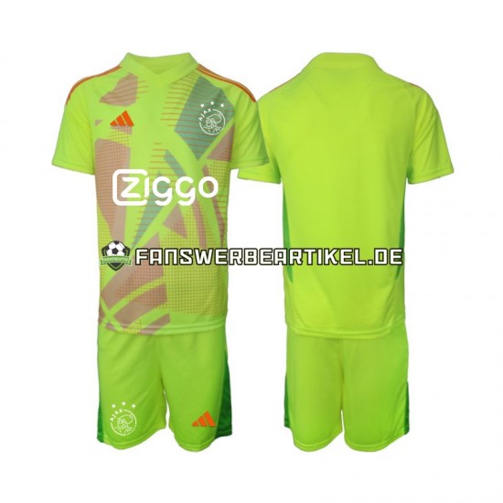 Torwart Trikot Ajax Amsterdam Kinder Ausweich ausrüstung 2024-2025 Kurzarm