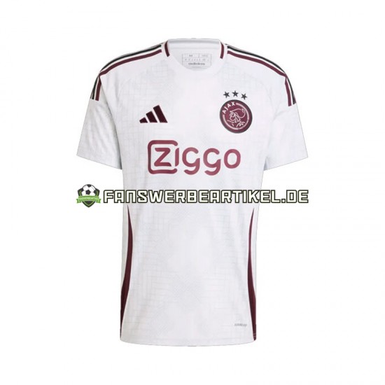 Trikot Ajax Amsterdam Herren Ausweich ausrüstung 2024-2025 Kurzarm