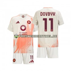 Artem Dovbyk 11 Trikot AS Rom Kinder Auswärtsausrüstung 2024-2025 Kurzarm