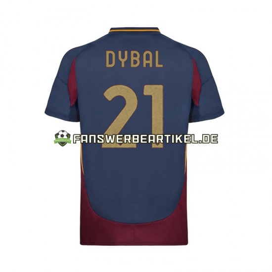 Paulo Dybala 21 Trikot AS Rom Herren Ausweich ausrüstung 2024-2025 Kurzarm