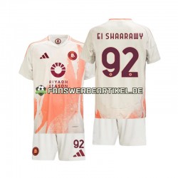 Stephan El Shaarawy 92 Trikot AS Rom Kinder Auswärtsausrüstung 2024-2025 Kurzarm