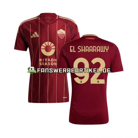 Stephan El Shaarawy 92 Trikot AS Rom Herren Heimausrüstung 2024-2025 Kurzarm