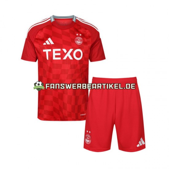 Trikot Aberdeen Kinder Heimausrüstung 2024-2025 Kurzarm