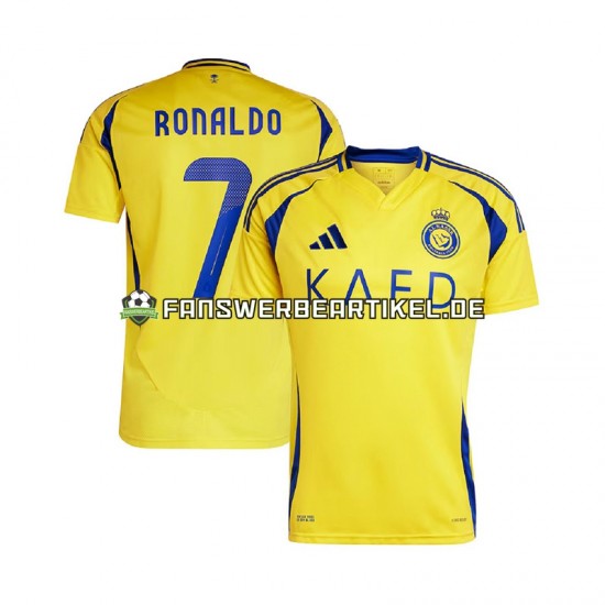 Al-Nassr Cristiano Ronaldo 7 Trikot Herren Heimausrüstung 2024-2025 Kurzarm