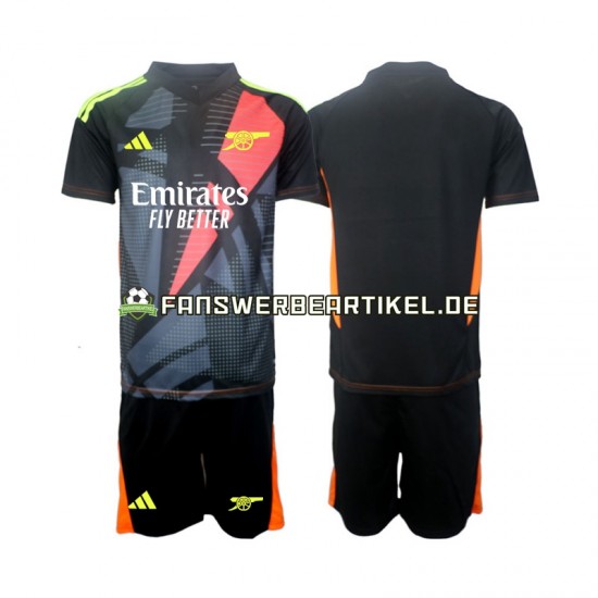 Torwart Trikot Arsenal Kinder Ausweich ausrüstung 2024-2025 Kurzarm