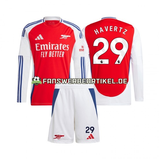 Kai Havertz 29 Trikot Arsenal Kinder Heimausrüstung 2024-2025 Langarm