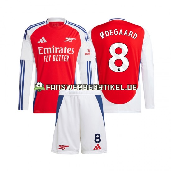 Martin Odegaard 8 Trikot Arsenal Kinder Heimausrüstung 2024-2025 Langarm