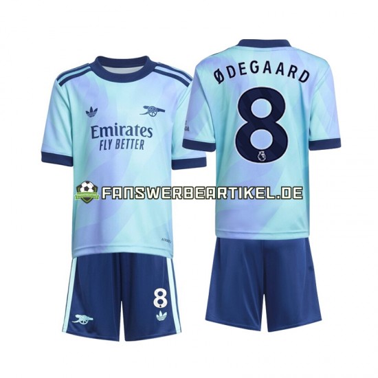 Odegaard 8 Trikot Arsenal Kinder Ausweich ausrüstung 2024-2025 Kurzarm