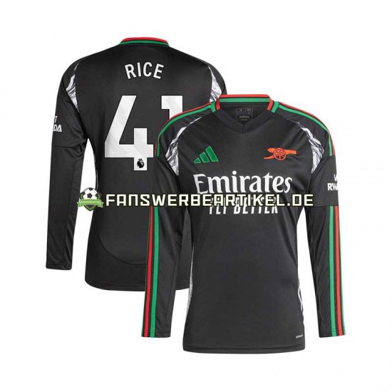 Rice 41 Trikot Arsenal Herren Auswärtsausrüstung 2024-2025 Langarm