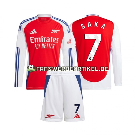 SAKA 7 Trikot Arsenal Kinder Heimausrüstung 2024-2025 Langarm