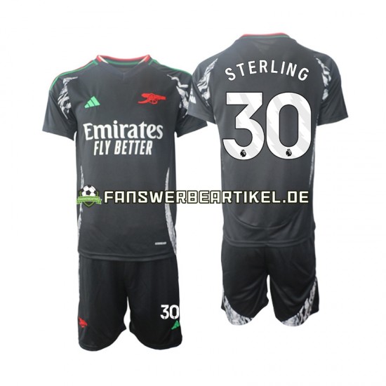 Sterling 30 Trikot Arsenal Kinder Auswärtsausrüstung 2024-2025 Kurzarm