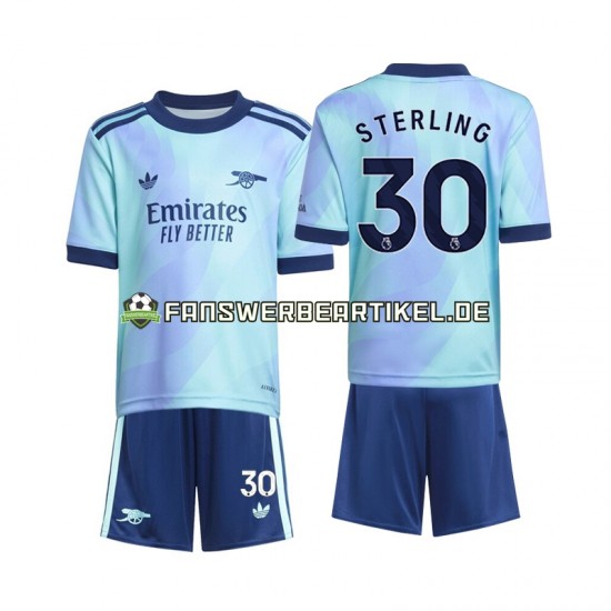 Sterling 30 Trikot Arsenal Kinder Ausweich ausrüstung 2024-2025 Kurzarm