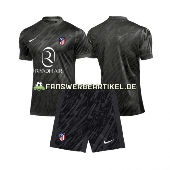 Torwart Trikot Atlético Madrid Kinder Heimausrüstung 2024-2025 Kurzarm