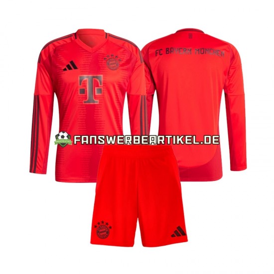 Trikot FC Bayern München Kinder Heimausrüstung 2024-2025 Langarm