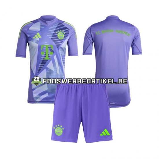 Torwart Trikot FC Bayern München Kinder Auswärtsausrüstung 2024-2025 Kurzarm