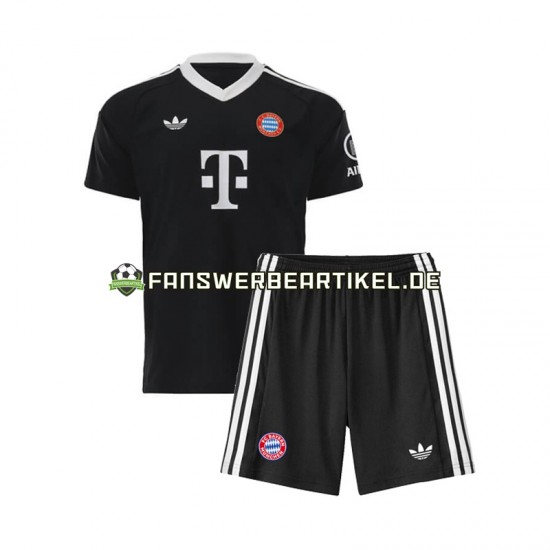 Torwart Trikot FC Bayern München Kinder Ausweich ausrüstung 2024-2025 Kurzarm