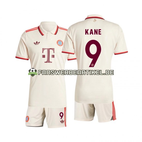 Kane 9 Trikot FC Bayern München Kinder Ausweich ausrüstung 2024-2025 Kurzarm