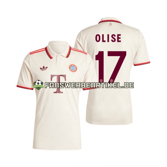 Olise 17 Trikot FC Bayern München Herren Ausweich ausrüstung 2024-2025 Kurzarm