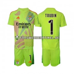 Anatolij Trubin 1 Torwart Trikot Benfica Kinder Heimausrüstung 2024-2025 Kurzarm