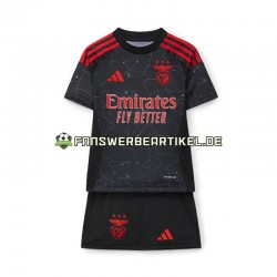 Trikot Benfica Kinder Auswärtsausrüstung 2024-2025 Kurzarm