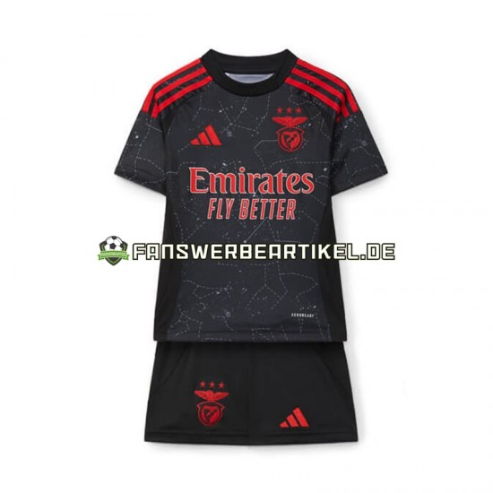 Trikot Benfica Kinder Auswärtsausrüstung 2024-2025 Kurzarm