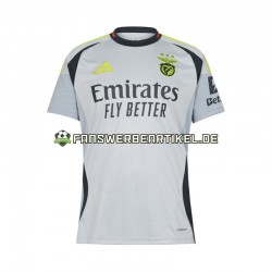 Trikot Benfica Herren Ausweich ausrüstung 2024-2025 Kurzarm