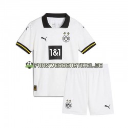 Trikot Borussia Dortmund Kinder Ausweich ausrüstung 2024-2025 Kurzarm