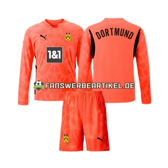 Torwart Trikot Borussia Dortmund Kinder Ausweich ausrüstung 2024-2025 Langarm