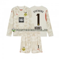 Gregor Kobel 1 Torwart Trikot Borussia Dortmund Kinder Heimausrüstung 2024-2025 Langarm