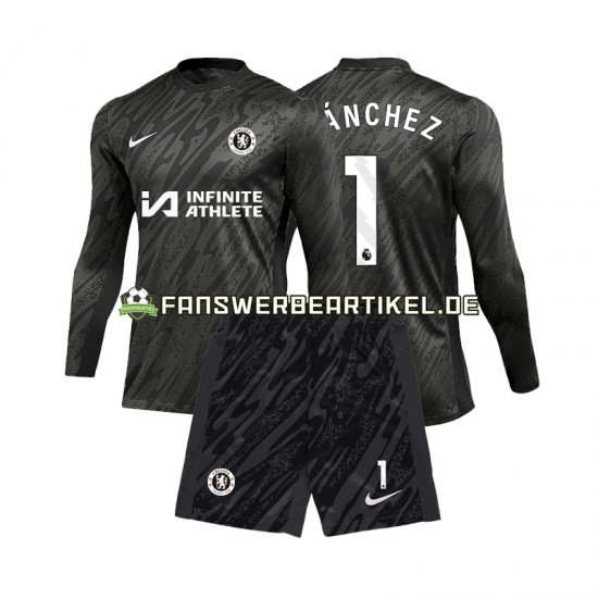 Robert Sanchez 1 Torwart Trikot Chelsea Kinder Auswärtsausrüstung 2024-2025 Langarm